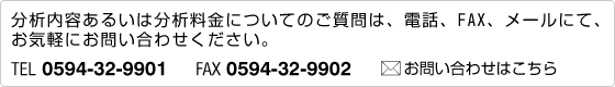 ͓eE͗ɂĂ̂₢킹
TEL 0594-32-9901EFAX 0594-32-9902
email info@marino-research.co.jp܂